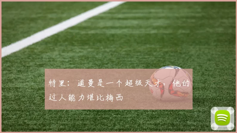 特里：道曼是一个超级天才，他的过人能力堪比梅西