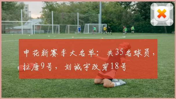 申花新赛季大名单：共35名球员，拉唐9号，刘诚宇改穿18号